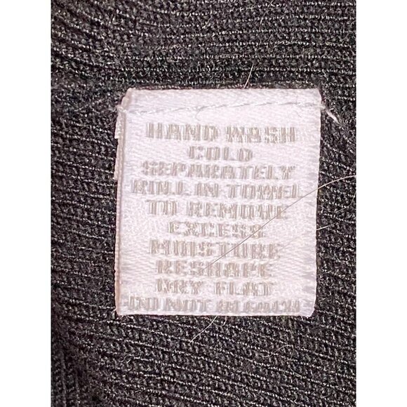 Charter Club Black Cardigan Knit Sweater One Button Closure Women’s Size PM - Picture 5 of 8